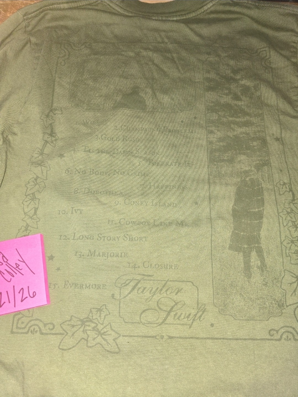 Taylor Swift Evermore Long Sleeved T-shirt-M